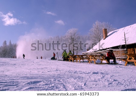 chalet at winter