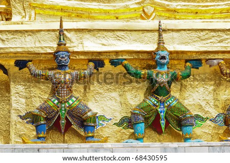 Demon Guardian Statues at Wat Phra Kaew