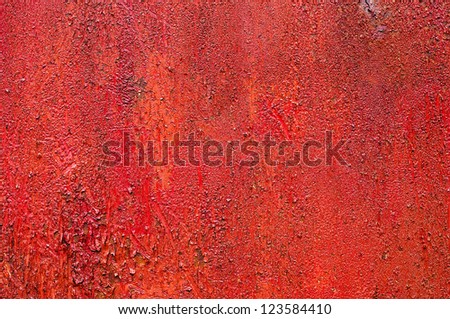 Red Rusty Metal Texture