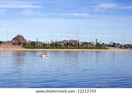 Boating Weekend at Tempe Lake, Arizona Salt River