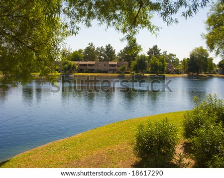 Apartment Lake Housing Community in city of Phoenix , AZ