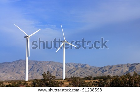 Modern Wind Mill Electric Power Station, Palm Springs, CA