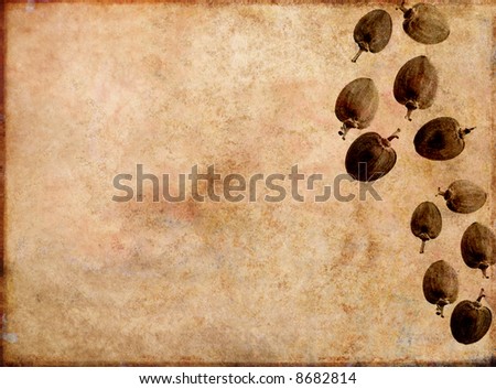 effective brown background image with interesting texture and floral elements with plenty of space for text