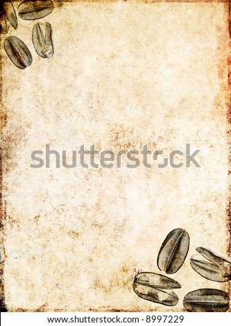 lovely brown background image with interesting texture, close-ups of seed pods and plenty of space for text