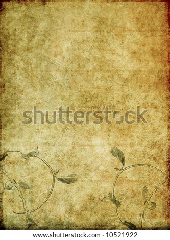 lovely background image with interesting texture, floral elements and plenty of space for text