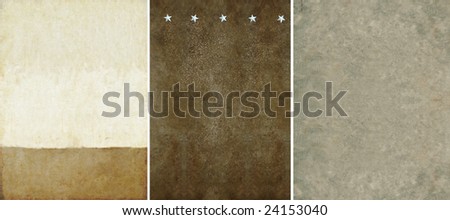 three lovely background textures or banners. very useful design elements.