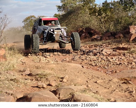 car sandmaster racing in kalahari desert