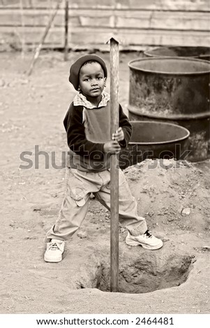 African kid, child labor, social issues, poverty