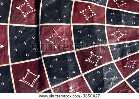 Traditional Motswana design, leather material, texture series
