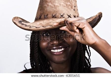 pictures of dreadlock hairstyles. Crazy color emo haircuts2 Cool emo haircut styles trends 2010 images. Young African woman smiling, with cowboy hat and dreadlocks hairstyle