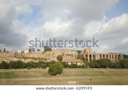 Rome, Italy - Circo Massimo, historical place that now hosts major events in the city of Rome