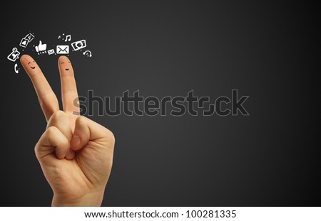 Fingers With Smileys