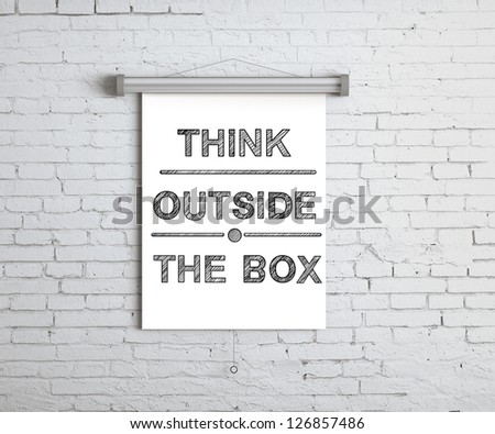 poster  think outside the box