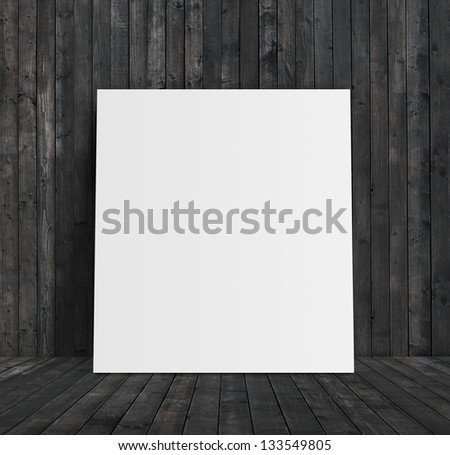 paper stand and wooden room