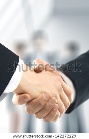 Business Handshake And People Background