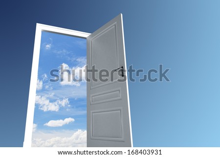 open big door to sky