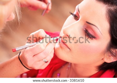 women in makeup. makeup for a young women