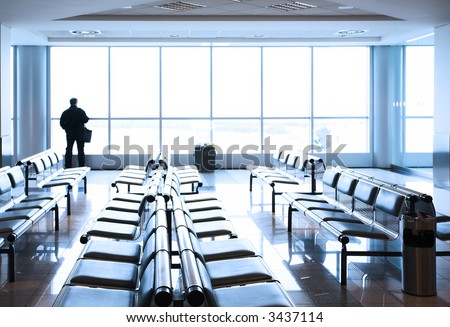human silhouette clipart. human silhouette clipart. stock photo : Transit lounge at the airport with
