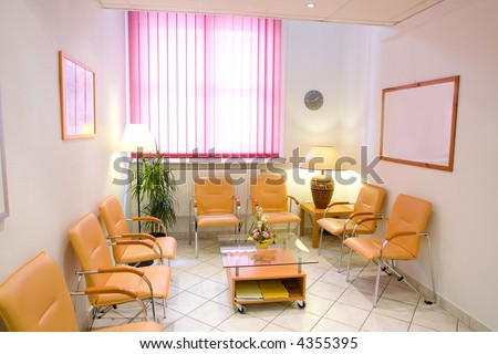 Friendly anteroom of a private clinic.