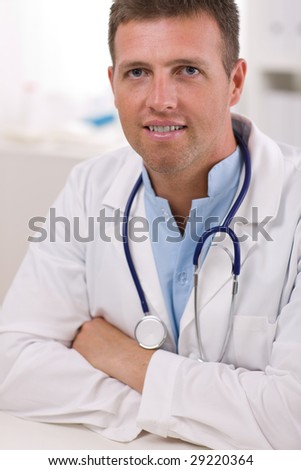 Portrait of medical professional at doctors room.