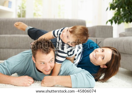 A Family Playing