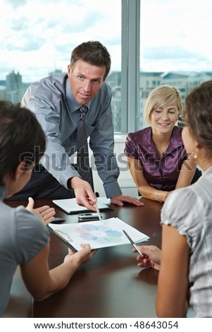 people talking pictures. business people talking on