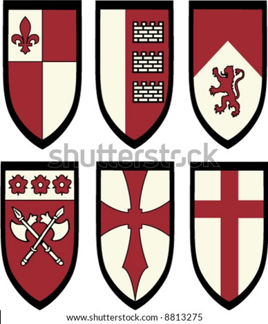 Logo Design   on Shields And Emblems Create Your Own Logo Stock Vector 8813275