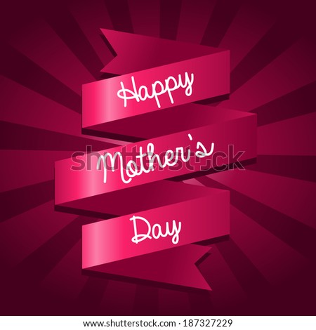 Happy mothers day greeting card