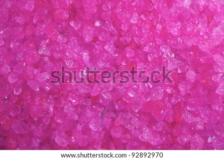A close up of pink crystal rocks.