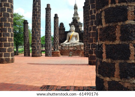 Big statue image of buddha meditation,Thailand