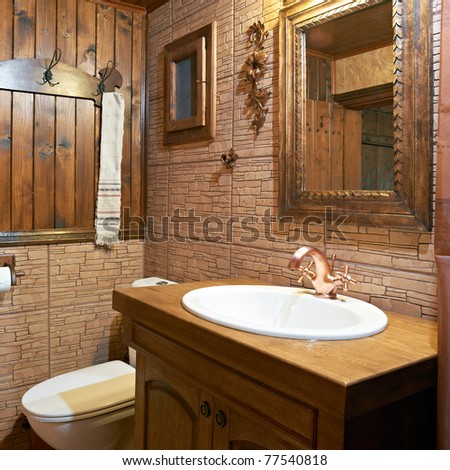 Bathroom interior modern guest house  furniture design