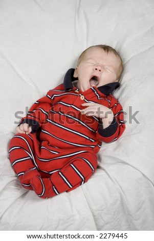 New born baby boy in first photo shoot