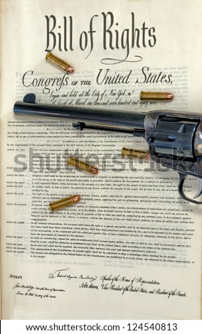 Government bill of rights and pistol