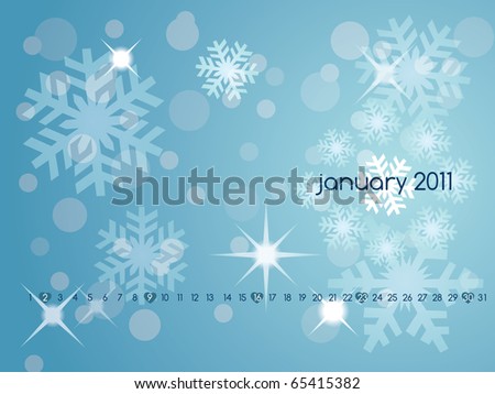 editable calendar 2011. stock photo : Monthly calendar