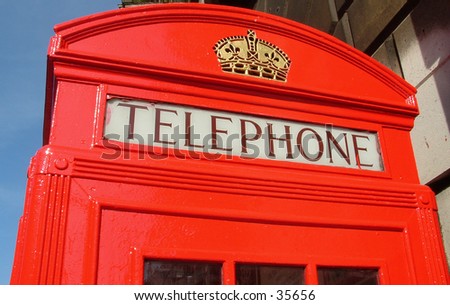 London telephone box.