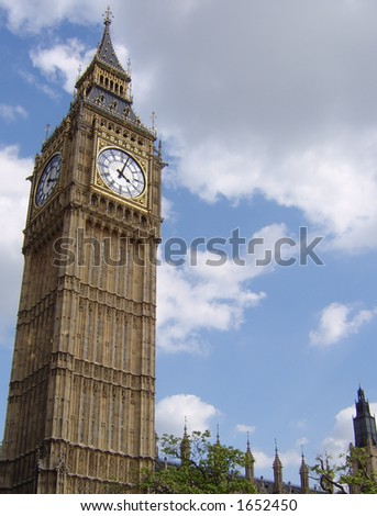 Big Ben, famous London clock