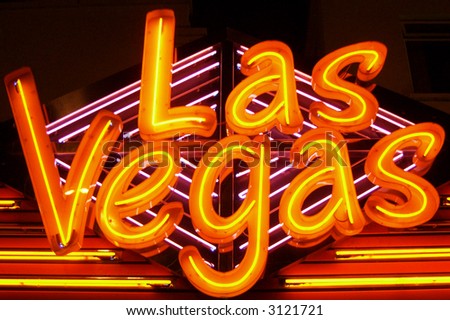 las vegas casino signs. stock photo : Casino sign