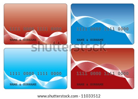credit cards designs. stock vector : Credit Card