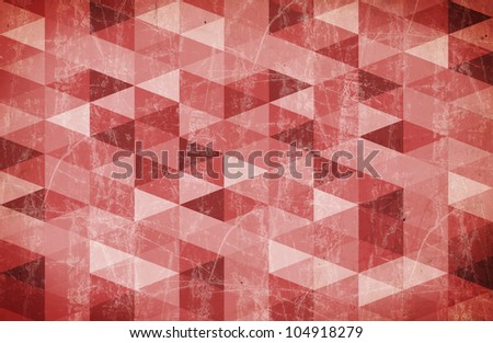 Geometric Red Triangle Background