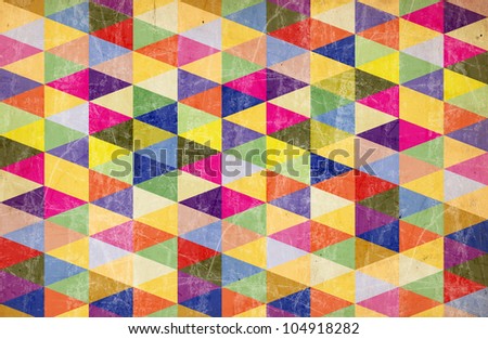 Geometric Rainbow Triangle Background