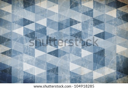 Geometric Blue Triangle Background