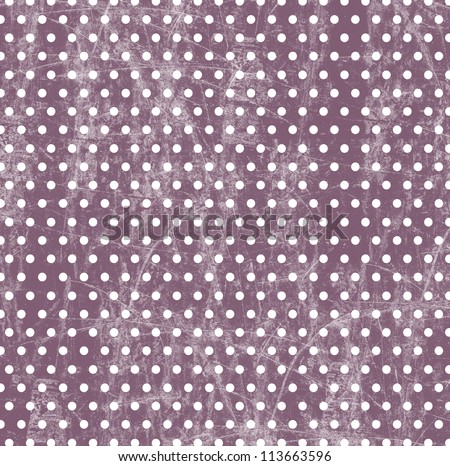 Digital Paper - Polka Dot Background - Purple Grunge