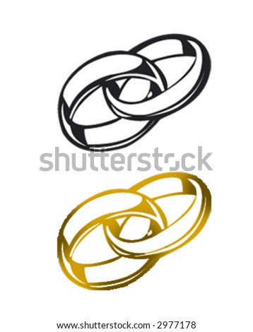 stock vector wedding ring