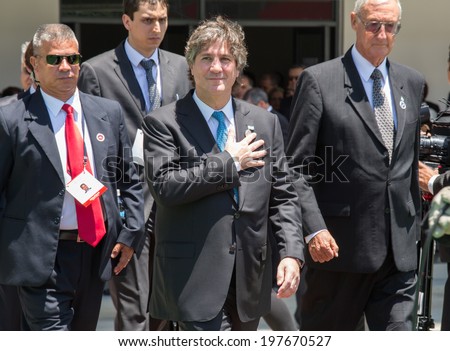 San Jose, Costa Rica. May, 8th, 2014. Amado Boudou, Vice-President of Argentina, attends to presidency assumption of Luis Guillermo Solis in Costa Rica.