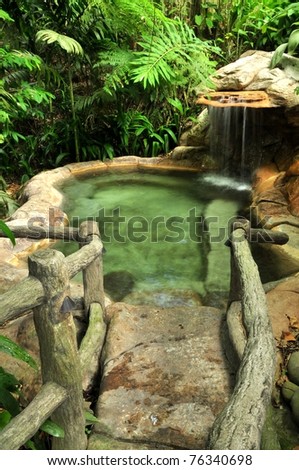 Hot springs pool in Costa Rica
