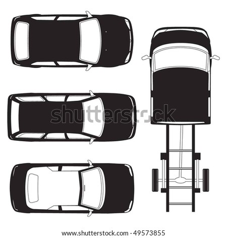 stock vector top view car Save to a lightbox Please Login