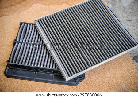 Dirty air filter and Filter asm-pass compt for car, automotive spare part