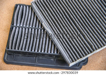 Dirty air filter and Filter asm-pass compt for car, automotive spare part