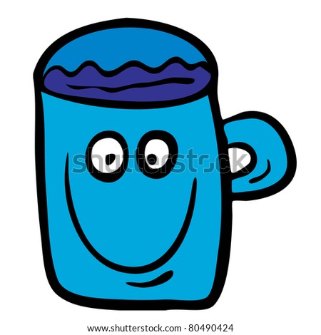 Cartoon Mug Stock Vector Illustration 80490424 : Shutterstock