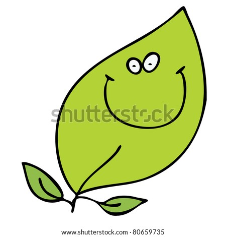 Cartoon Lettuce Leaf